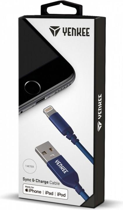 Immagine prodotto Yenkee Cavo certificato APPLE con connettore Lightning per iPad, iPhone e iPod (1 m, USB 2.0)
