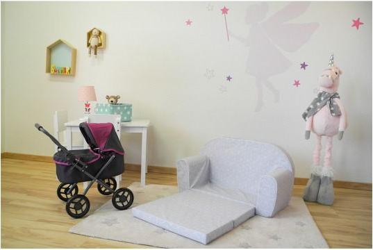 Immagine prodotto Knorrtoys Kindersofa - "Geo cube grey" (Divano per bambini)