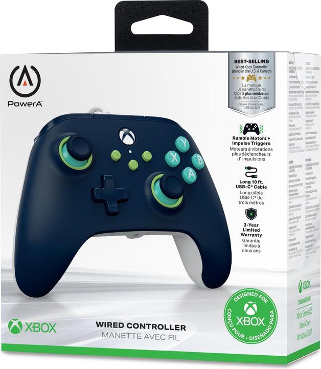 Produktbild PowerA Wired Controller - Mariner Blue (Xbox Series X - S) (Xbox Series X)