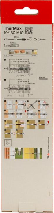 Actual product image Fischer TherMax 10/180 M10 (2 pcs.)