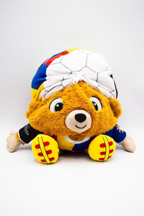 Produktbild Uefa EURO24 Umkehrbarer Plüsch Albärt zu EM-Ball 35 cm