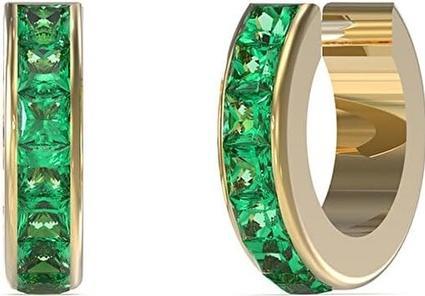 Image du produit Guess Huggie Me Boucles d'oreilles en cristal plaqué or JUBE03134JWYGEMT/U (Acier inoxydable)