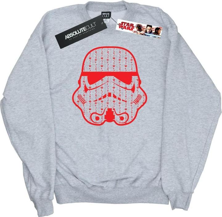 Star Wars Christmas Stormtrooper Helmet Sweatshirt (XL)