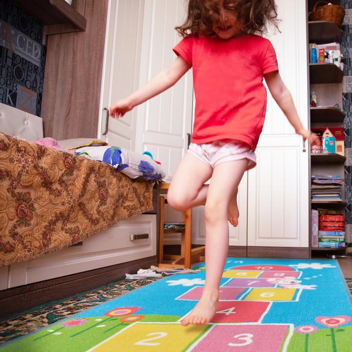 Produktbild Relaxdays Kinderteppich Hüpfspiel (70 x 180 cm)