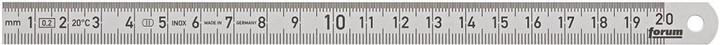 Forum Professional Solutions Biegsamer Stahlmassstab, rostfrei, 200 x 13 mm (20 cm)