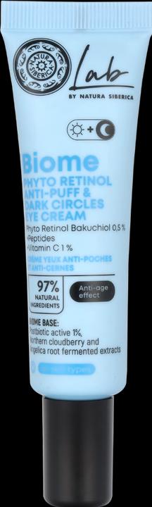 Natura Siberica Lab Biome Phyto Retinol Anti-Puff & Dunkle Augenringe Augencreme 30ml (Crème, 30 ml)
