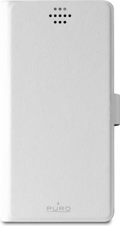 Image du produit Puro Uniwallet Bi-Color - Étui universel pivotant à 360 ° avec fentes pour cartes, dydis XXL (balta) (Universel)