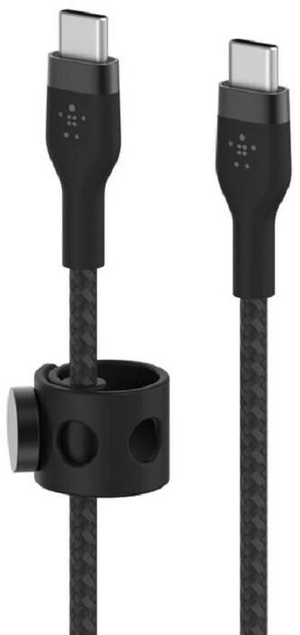 Productafbeelding Belkin USB-C naar USB-C Gevlochten Silicone 1m Tweeling (1 m, USB 2.0, 60 W)