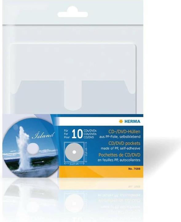 Actual product image HERMA CD/DVD sleeves