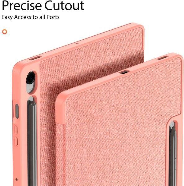 Actual product image Samsung Galaxy Tab S10 FE Plus - Ducis Domo Series, aufstellbares Flip-Etui, Pink (Samsung Galaxy Tab S10 FE+)