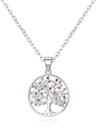 Agato Silver necklace Tree of Life AGS1600/47 (chain. pendant)