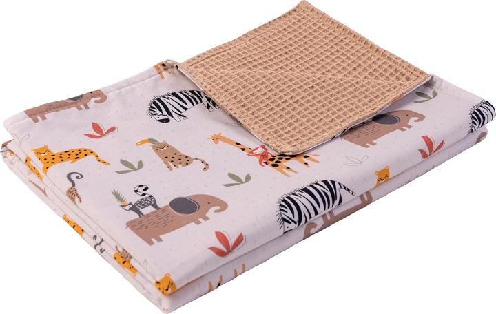 Produktbild Ullenboom Kuscheldecke Waffelpiqué Sand Savanne 70 x 100 cm (70 x 100 cm)