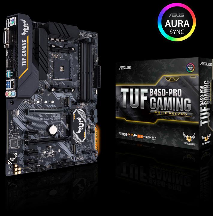 Actual product image ASUS TUF B450-PRO GAMING AM4 B450 (AM4, AMD B450, ATX)