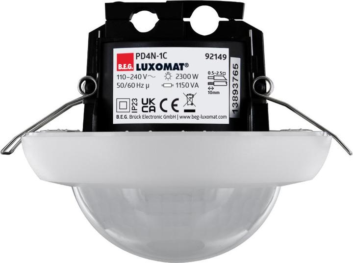 Produktbild BEG 92149 Präsenzmelder PD4-1C-DE RAL9010 (12 m)