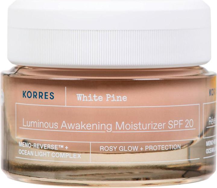 Korres White Pine Belebende Feuchtigkeitscreme für strahlende Haut SPF20 (40 ml, Tagescreme, SPF 20)