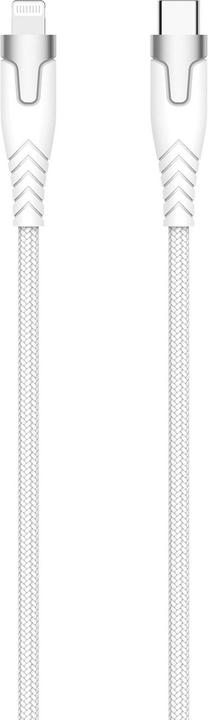 Gear Kevlar-Kabel PRO USB-C auf Lightning 1,5 m Kevlar-Kabel mit Metallgehäuse Weiss (1.50 m, USB 3.2 Gen 1)