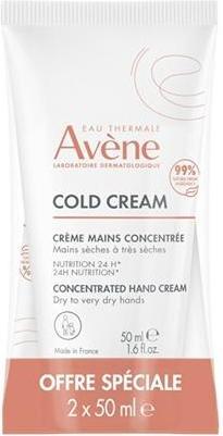 Image du produit Avène Crème Mains Concentrée Cold Cream - 2 x 50 ml (100 ml)
