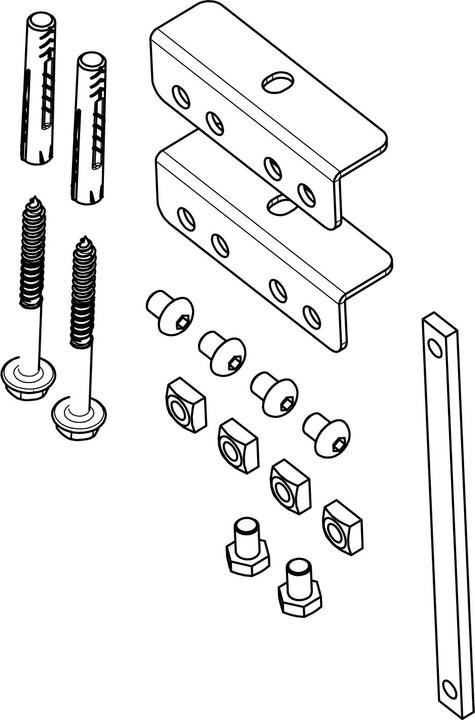 Vogels Pfa 9126 Pfb 34xx Bracket Kit (Gerätespezifisch, 33.46")