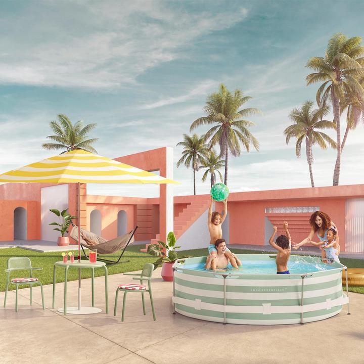 Productafbeelding Swim Essentials Gestreept zwembad (Ø 305 x 76 cm)