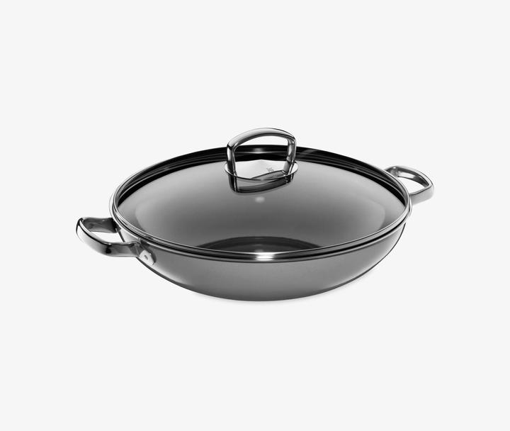 Produktbild WMF Wok stahlgrau (32 cm, Wok Pfanne, Edelstahl)