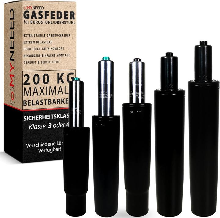 Immagine prodotto MyNeeed Gasfeder für Bürostuhl bis 200 kg Belastung