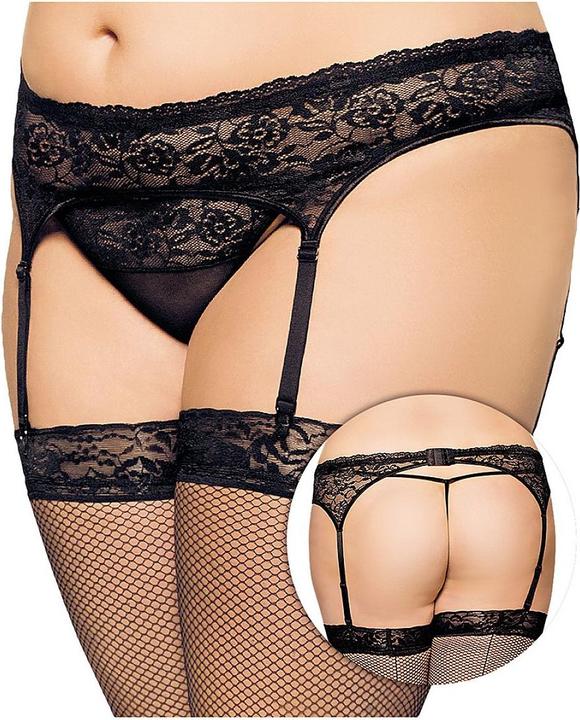 Softline Strumpfgürtel 3305 - Plus Size - schwarz XL (XL)