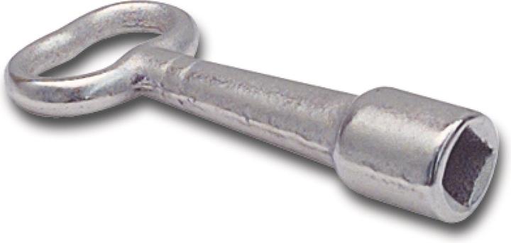 Produktbild Bever Steckschlüssel für Kamintüre, Vierkantschlüssel 6 mm aus Zinkdruckguss