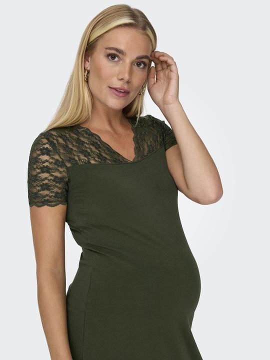 Image du produit Only Maternity Robe curvy à col en V et manches courtes (XXL)