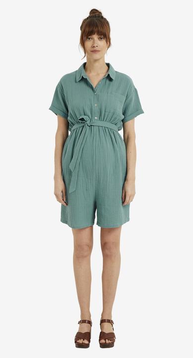Actual product image Vertbaudet Kurzer Jumpsuit für Schwangerschaft und Stillzeit aus Musselin (40)