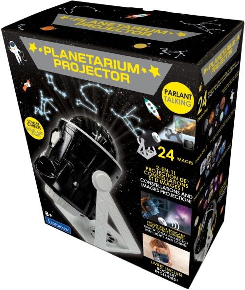 Produktbild Lexibook 360° Planetariums Projektor mit Sprachausgabe, 24 Projektionsbilder, Sternbildkarte, Lernheft FR/EN (Französisch, Englisch)