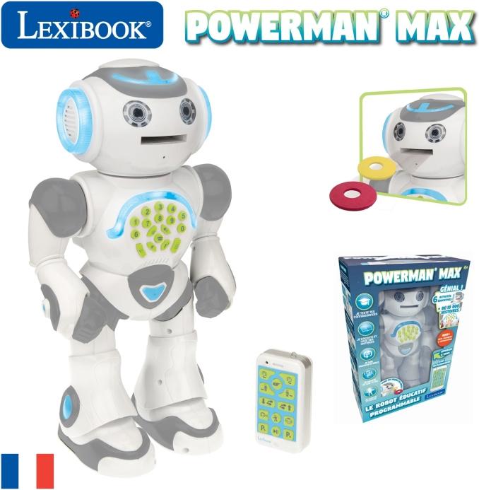 Image du produit Lexibook POWERMAN MAX Mon robot éducatif avec générateur d'histoire, télécommande incluse Français (Français)