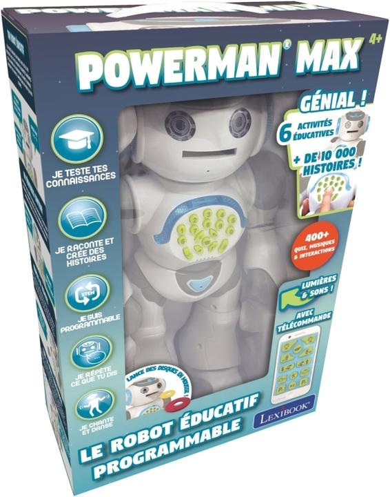 Image du produit Lexibook POWERMAN MAX Mon robot éducatif avec générateur d'histoire, télécommande incluse Français (Français)