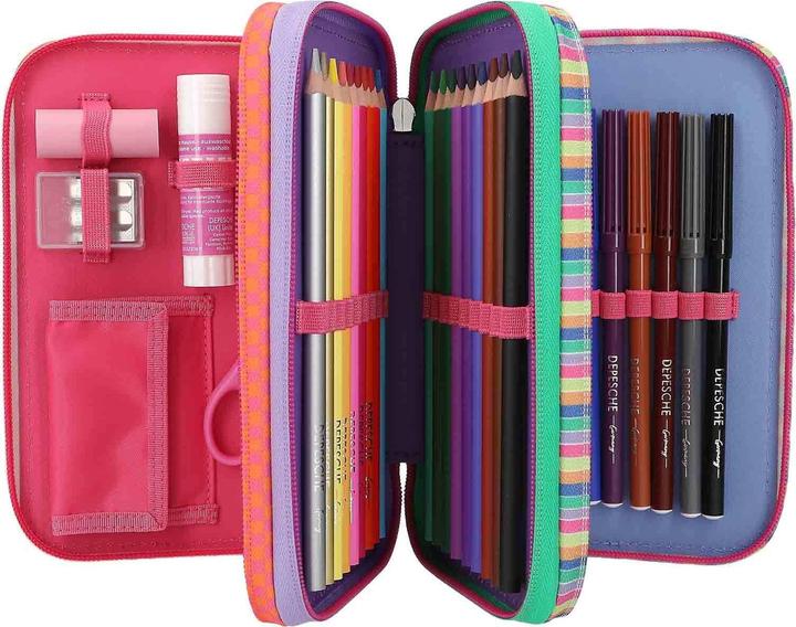 Actual product image Depesche TOPModel 3-Fach Federtasche JOY inkl. Stifte