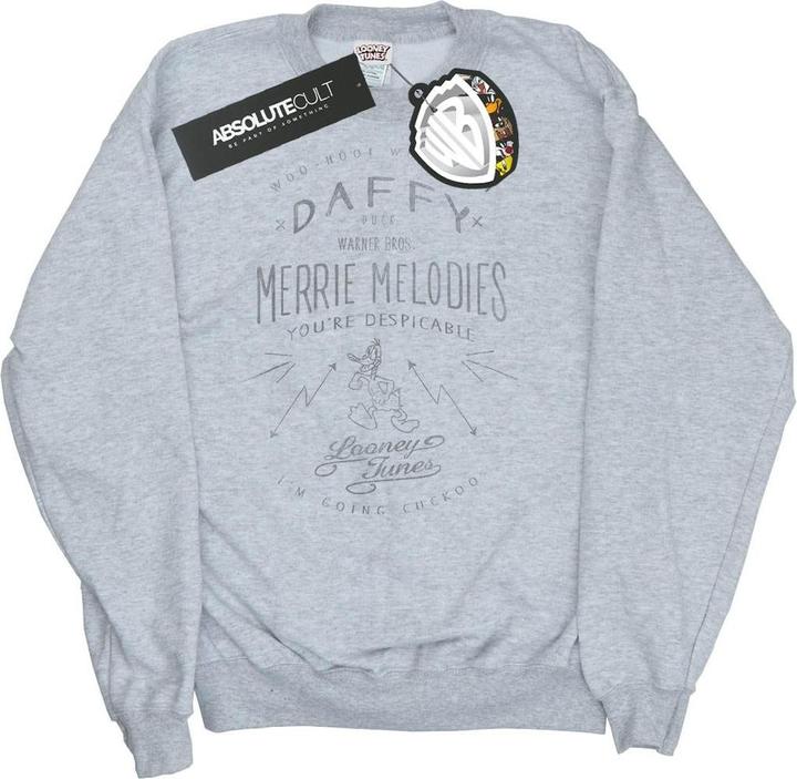Immagine prodotto Looney Tunes Daffy Duck Despicable Felpa Uomo (L)