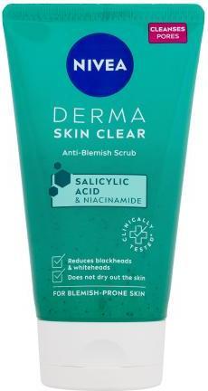 NIVEA Cleansing skin peeling Derma Skin Clear (Anti-Blemish Scrub) 150 ml (Peeling, 150 ml)