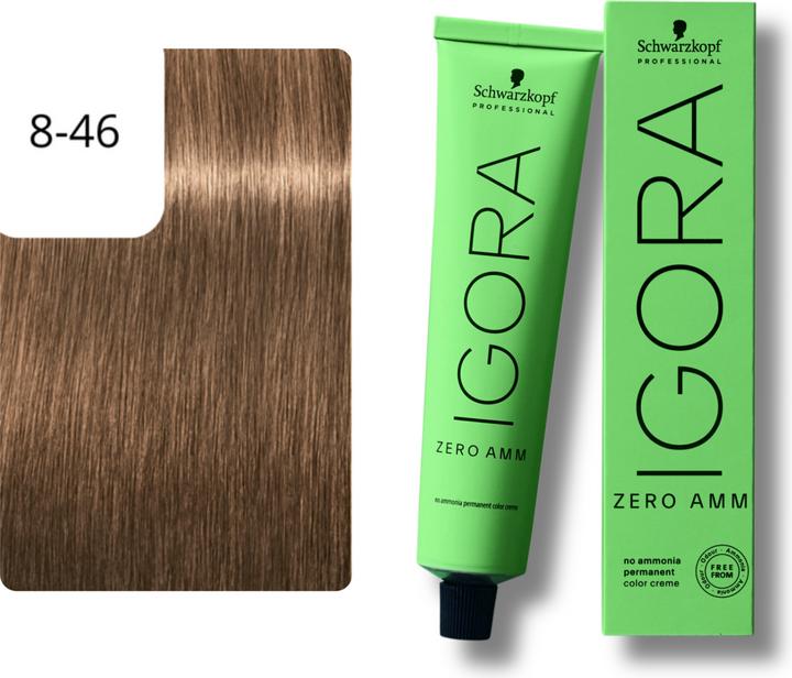 Immagine prodotto Schwarzkopf Igora Zero AMM - 8-46 Biondo Chiaro Beige Cioccolato (8-46 Biondo cioccolato beige chiaro)