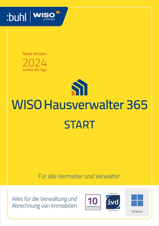 Produktbild Buhl Data Service Buhl Data WISO Hausverwalter 365 Start Download Code (1 User, 12 Monate)