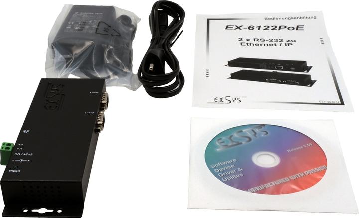 Produktbild Exsys Serieller Geräteserver EX-6122PoE