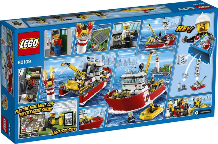 Produktbild LEGO Feuerwehrschiff (60109, LEGO City)