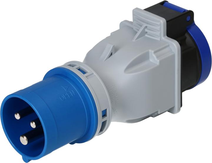 Max Hauri maxCAMP Adapterstecker (CEE 16/3, CEE 16/3)