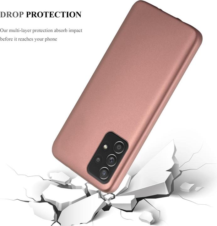 Actual product image Cadorabo TPU Matt Metallic Sleeve (Samsung Galaxy A52, Samsung Galaxy A52 5G, Samsung Galaxy A52s 5G)