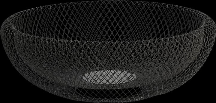 Produktbild Philippi Fruitschaal | Prachtige eyecatcher | Mesh Schaal XL | | Poedercoating staal (40 x 14 cm)