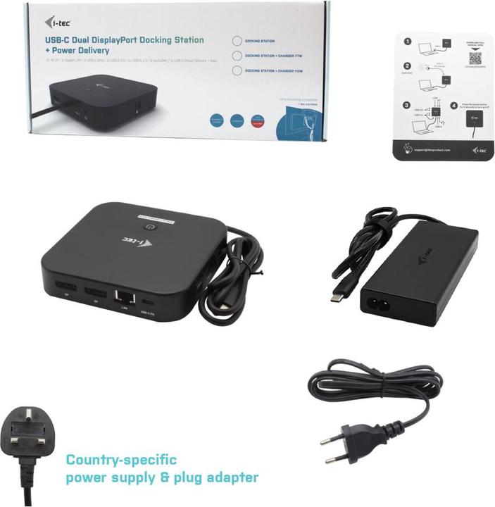 Image du produit i-tec C31HDMIDPDOCKPD100 (USB-C, 4 Ports)