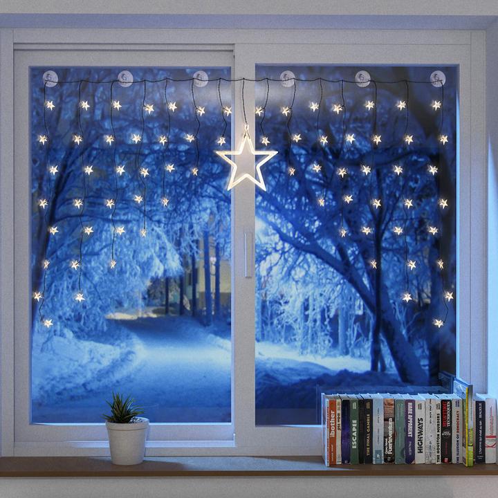 Produktbild Inda-Exclusiv LED Sternenvorhang Sternenregen mit 90 LED