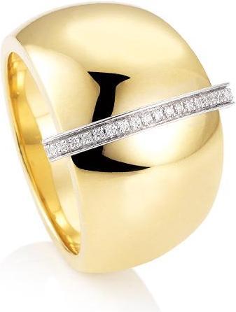 Breuning RING - BRILL. 0,105 Ct. H/si (48, 585/14 K Gold)