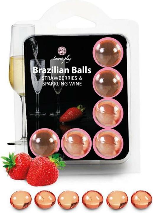 Secret play Secretplay Set 6 Brasilians Balls Erdbeeren Mit Cava