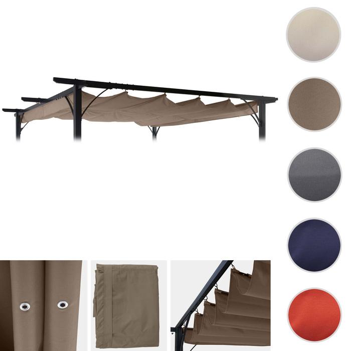 Produktbild Swisshandel24 Ersatzbezug 320x250cm für Dach Pergola Pavillon 3x3m - taupe (320 cm, 250 cm)