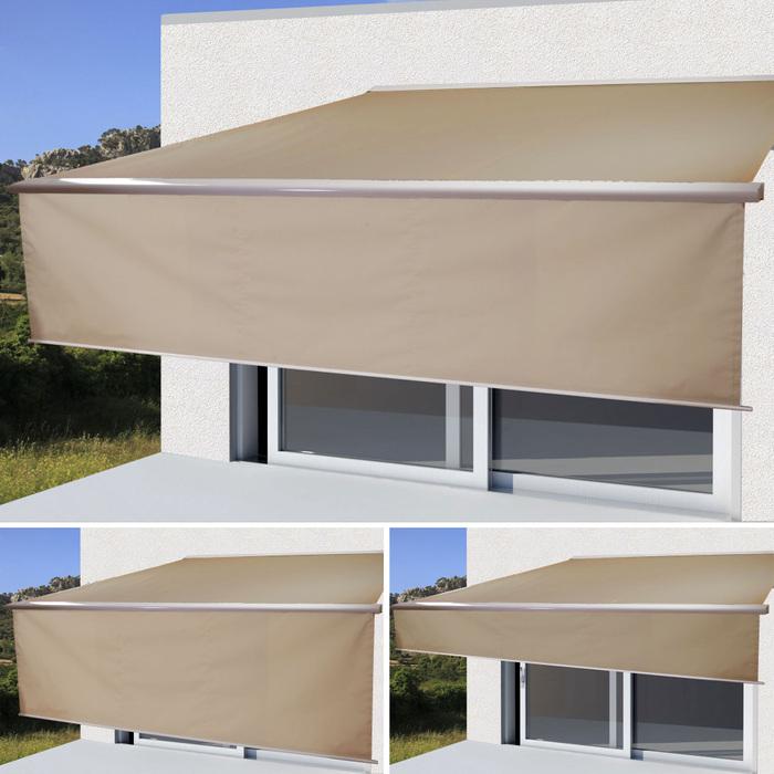 Image du produit Swisshandel24 Store banne électrique à cassette complète T124, 4x3m lambrequin rétractable - Polyester Sable (4 m)