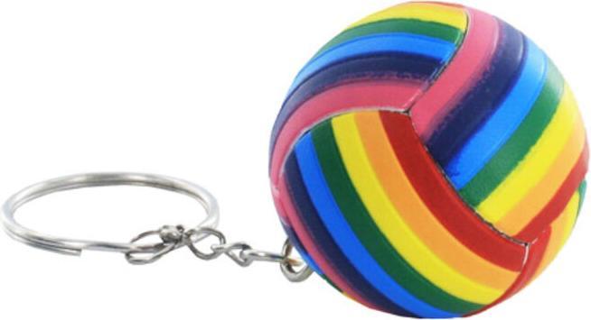 Actual product image PROUD - LGBT-FLAG-BALL-KEY-HANGER