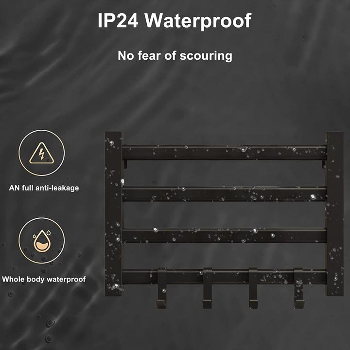 Actual product image Skylyzh Electric towel rail, Black Left